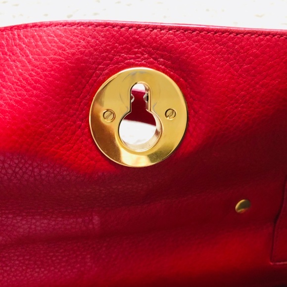 YSL Vintage Red Leather Handbag - Picture 10 of 13